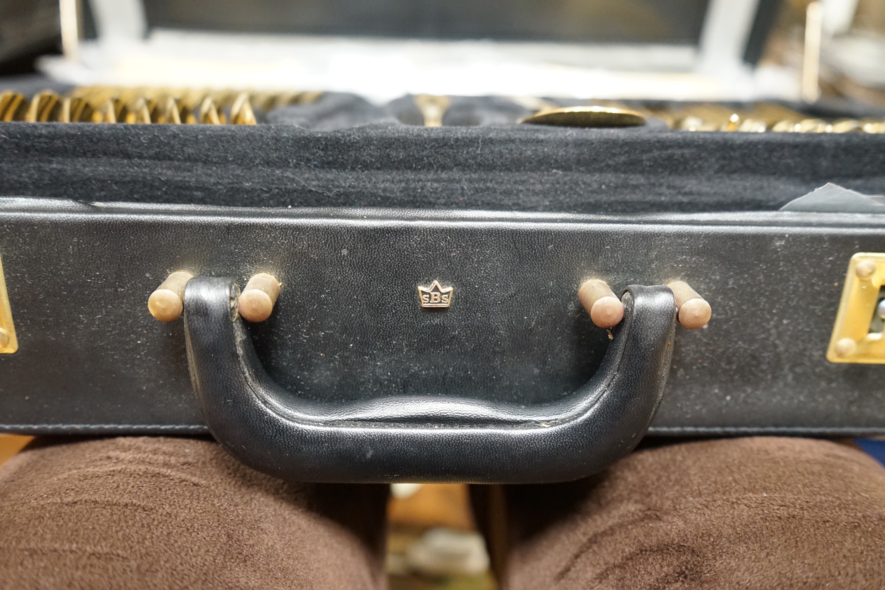 A Bestecke gold plated canteen of cutlery. Condition - good